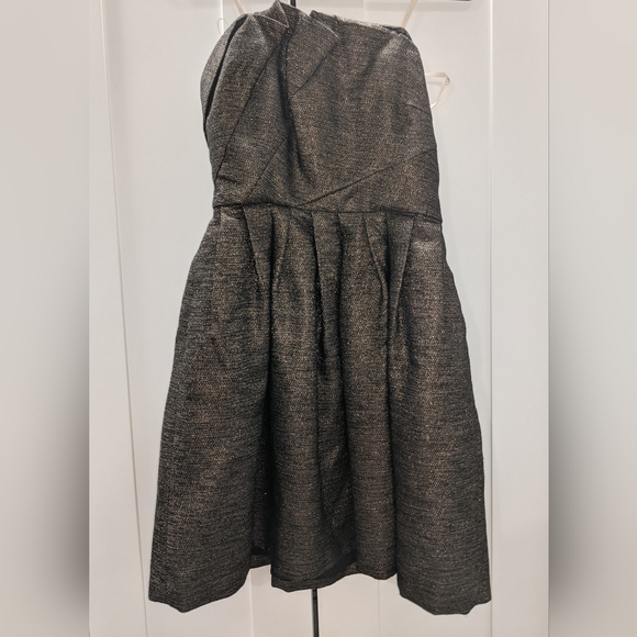 Halston Heritage metallic Strapless Dress - Picture 3 of 11